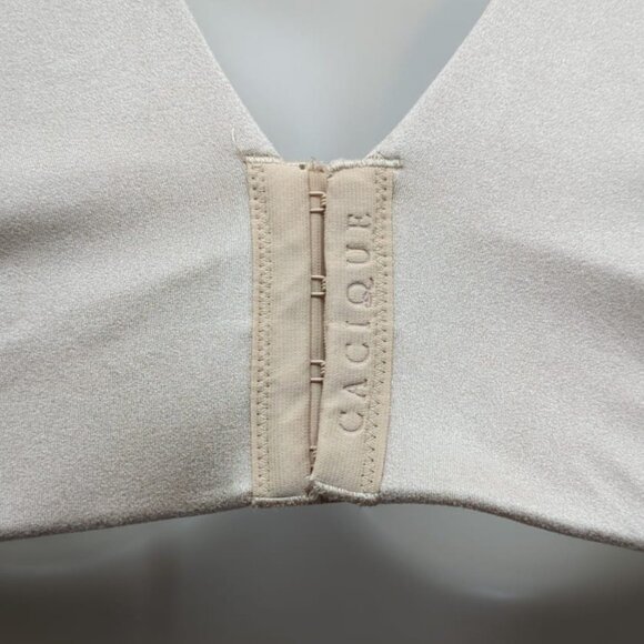Cacique Lane Bryant 46C Balconette Bra Wireless Cafe Beige Backsmoother Lined - Picture 8 of 9
